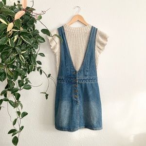 Billabong denim overall skirt